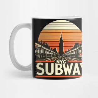 New York Subway Retro NYC Subway Train Mug